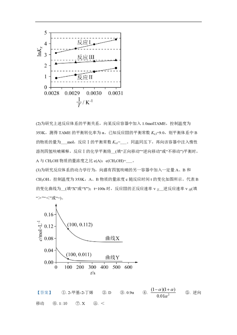 2021年高考真题化学（山东卷）（解析版）_全国卷+地方卷_5.化学_1.化学高考真题试卷_2008-2020年_地方卷_山东高考化学2008-2021_山东高考化学_A4版_PDF版