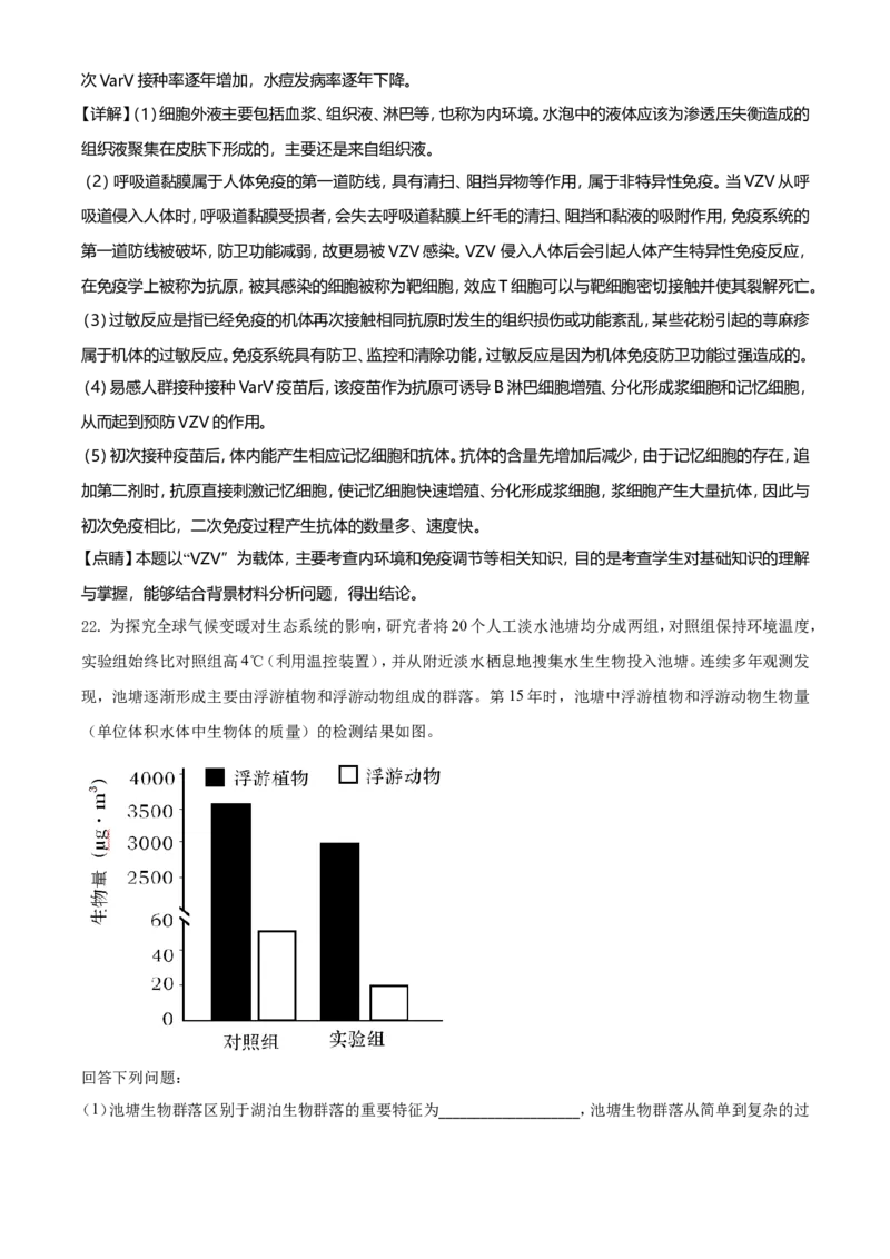 2021年河北高考生物试卷（新高考）（解析版）_全国卷+地方卷_6.生物_1.生物高考真题试卷_2021年高考-生物_2021年新高考河北生物_A4Word版