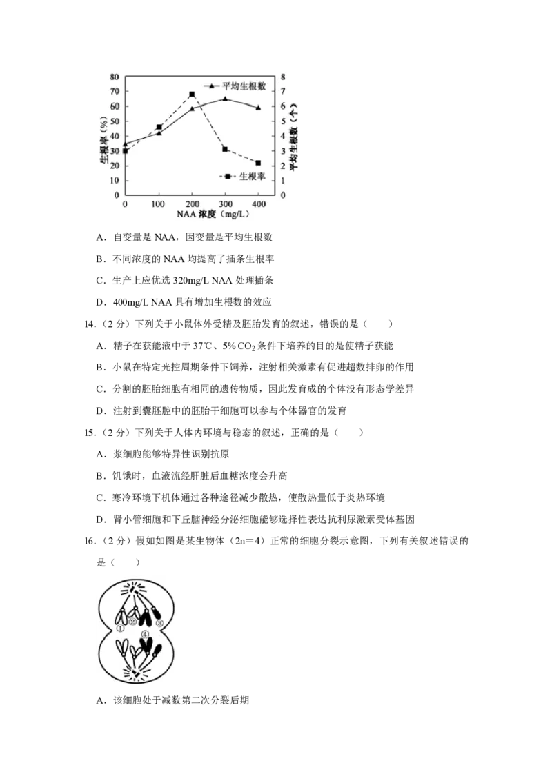 2017年江苏省高考生物试卷_全国卷+地方卷_6.生物_1.生物高考真题试卷_2008-2020年_地方卷_江苏高考生物07-20_A4word版_PDF版（赠送）