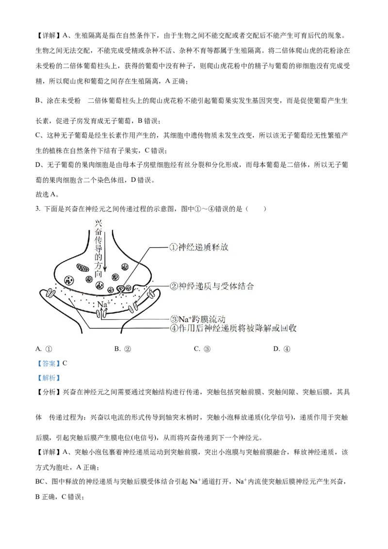 2023年新高考辽宁卷高考真题生物试卷（解析版）_全国卷+地方卷_6.生物_1.生物高考真题试卷_2023年高考-生物_2023年辽宁自主命题（生物）