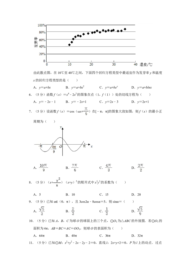 2020年全国统一高考数学试卷（理科）（新课标Ⅰ）（解析版）_全国卷+地方卷_2.数学_1.数学高考真题试卷_2008-2020年_全国卷_全国1卷（2008-2022）_高考数学（理科）（新课标ⅰ）_A4word版
