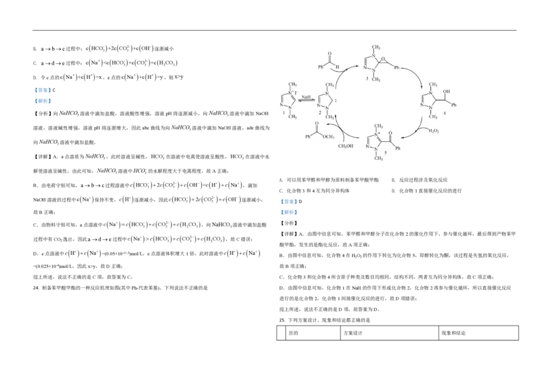 2021年浙江省高考化学6月（解析版）_全国卷+地方卷_5.化学_1.化学高考真题试卷_2008-2020年_地方卷_浙江高考化学2008-2021_A3word版_PDF版（赠送）