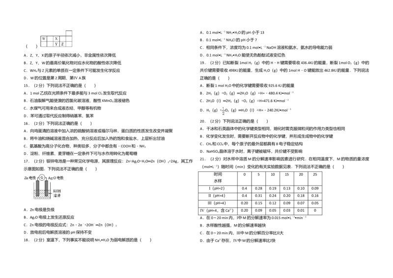 2017年浙江省高考化学4月（原卷版）_全国卷+地方卷_5.化学_1.化学高考真题试卷_2008-2020年_地方卷_浙江高考化学2008-2021_A3word版_原卷版（建议只打印原卷版，解析版手机对答案即可）