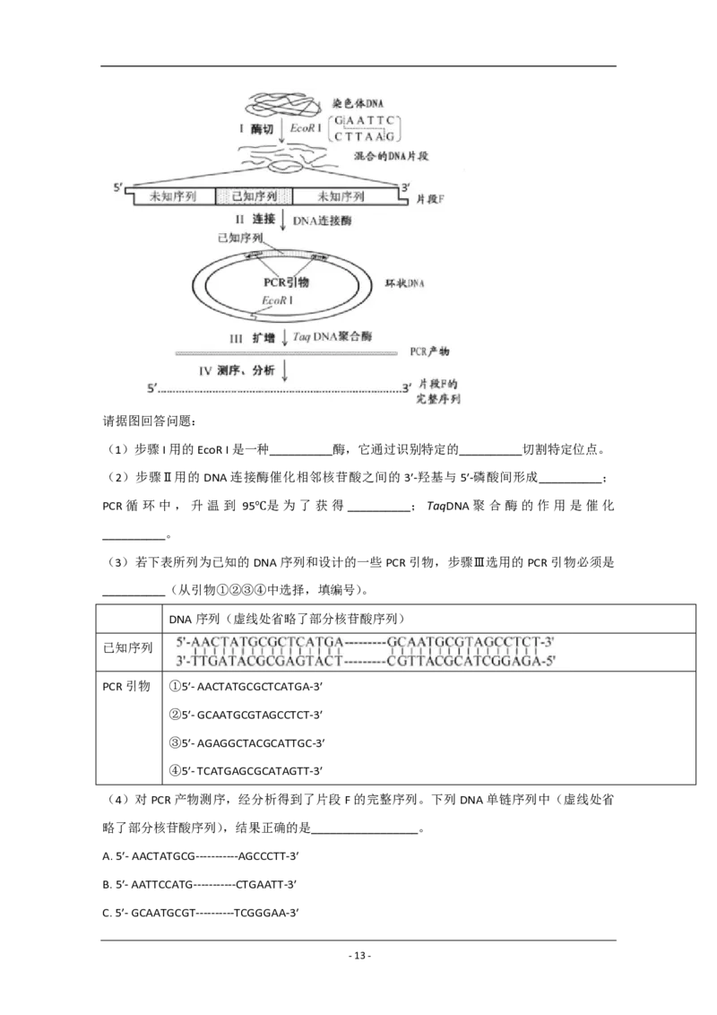 2020年江苏省高考生物试卷_全国卷+地方卷_6.生物_1.生物高考真题试卷_2008-2020年_地方卷_江苏高考生物07-20_A4word版_PDF版（赠送）
