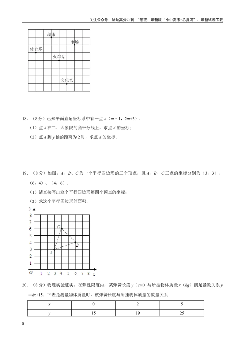 专题09函数初步综合过关检测-备战2024年中考数学一轮复习考点帮（全国通用）（考试版）_02中考总复习（2026版更新中）_02-数学-中考总复习_2024年中考复习资料_一轮复习资料