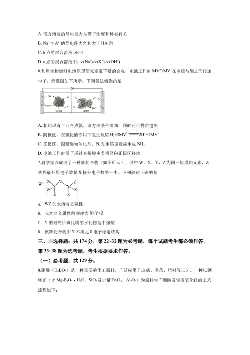 2019年全国高考I卷理综（化学）试题及答案_全国卷+地方卷_5.化学_1.化学高考真题试卷_2008-2020年_地方卷_安徽高考化学2008-2020