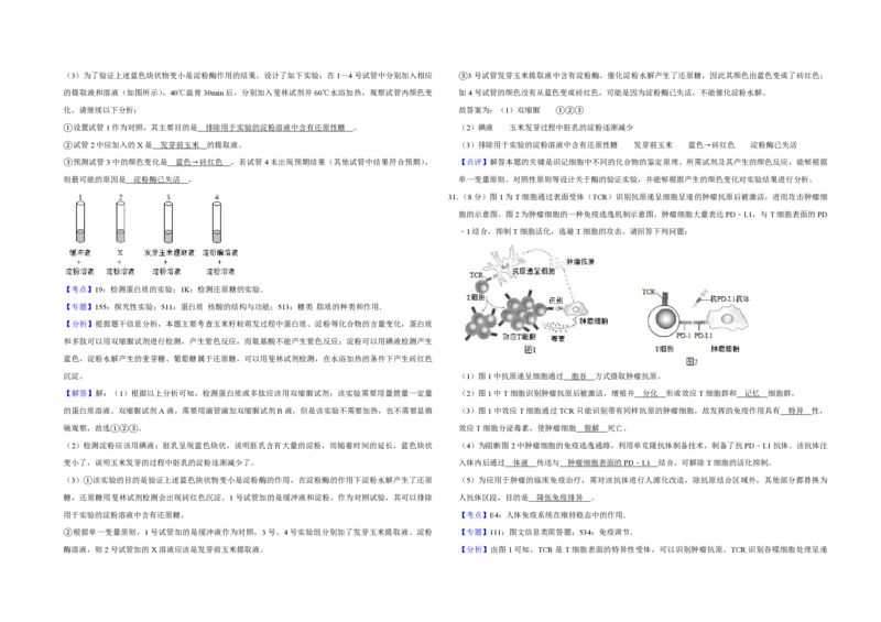 2019年江苏省高考生物试卷解析版_全国卷+地方卷_6.生物_1.生物高考真题试卷_2008-2020年_地方卷_江苏高考生物07-20_A3word版_PDF版（赠送）
