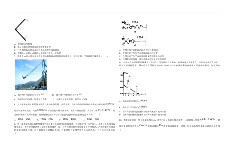 2021年浙江省高考物理6月（解析版）_全国卷+地方卷_4.物理_1.物理高考真题试卷_2008-2020年_地方卷_浙江高考物理08-21_A3word版_PDF版（赠送）