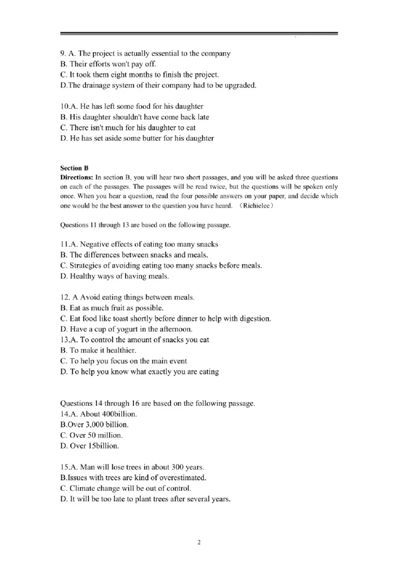 2022年上海高考春季高考英语听力文本_全国卷+地方卷_3.英语_1.英语高考真题试卷_2022年高考-英语_2022年上海卷-春考