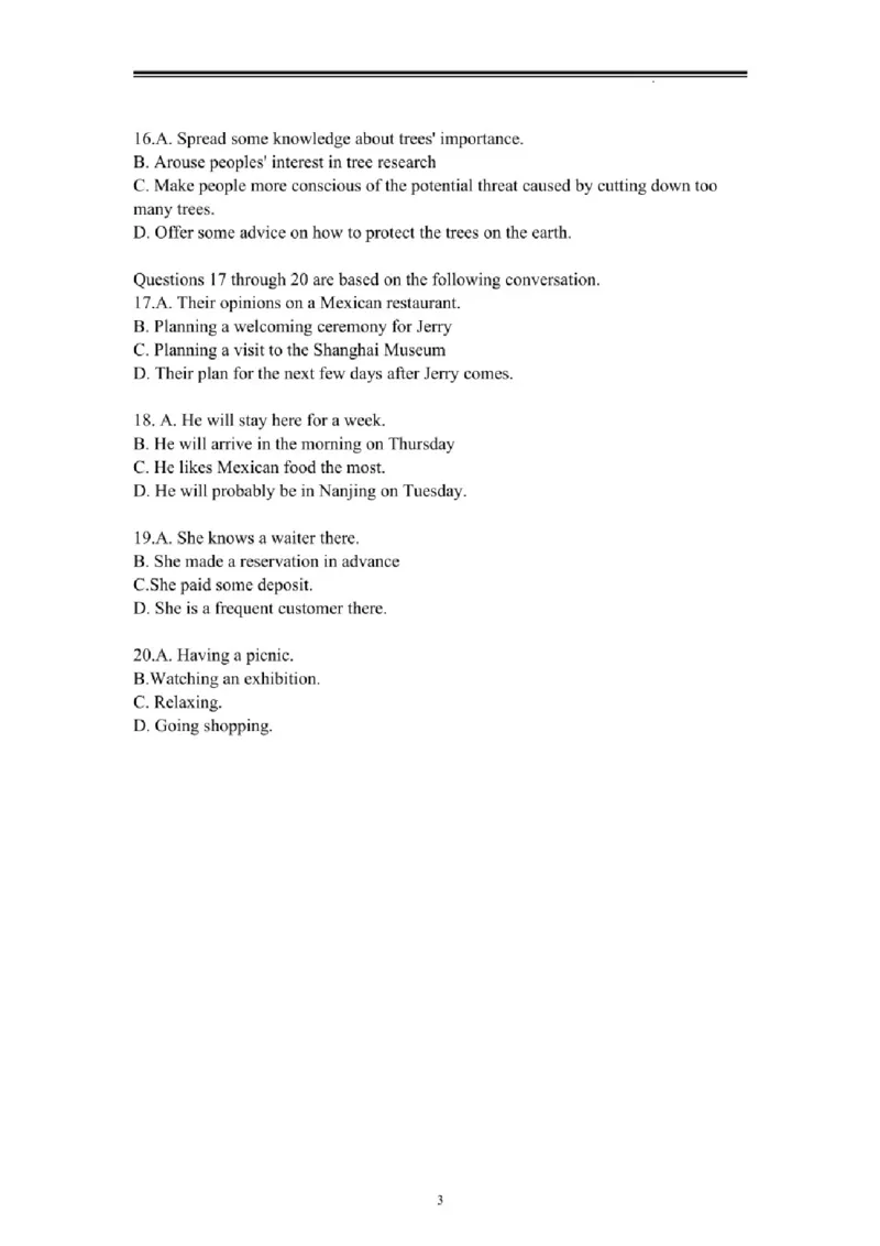 2022年上海高考春季高考英语听力文本_全国卷+地方卷_3.英语_1.英语高考真题试卷_2022年高考-英语_2022年上海卷-春考