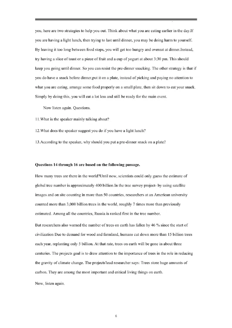 2022年上海高考春季高考英语听力文本_全国卷+地方卷_3.英语_1.英语高考真题试卷_2022年高考-英语_2022年上海卷-春考