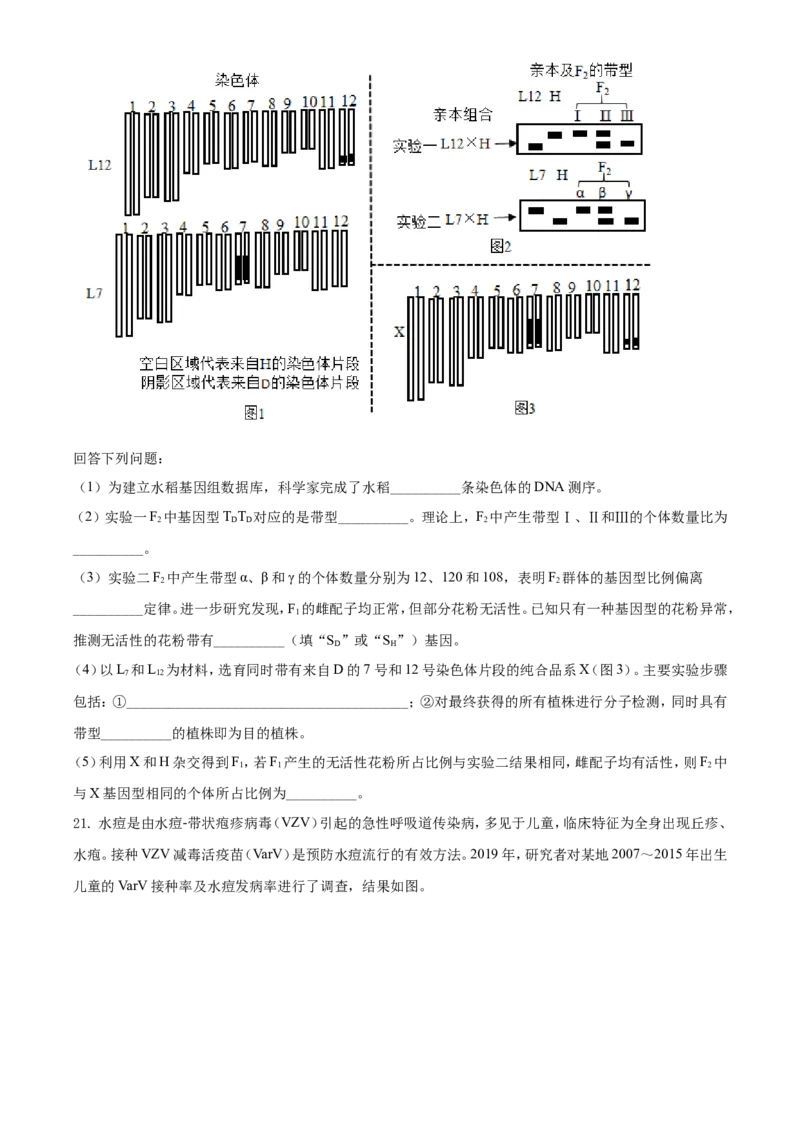 2021年河北高考生物试卷（新高考）（原卷版）_全国卷+地方卷_6.生物_1.生物高考真题试卷_2021年高考-生物_2021年新高考河北生物_A4Word版