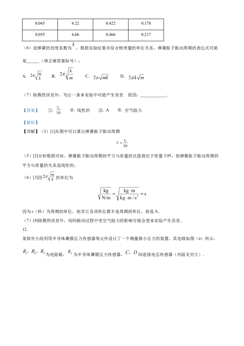 2023年高考湖南卷物理真题（解析版）_全国卷+地方卷_4.物理_1.物理高考真题试卷_2023年高考-物理_2023年湖南自主命题