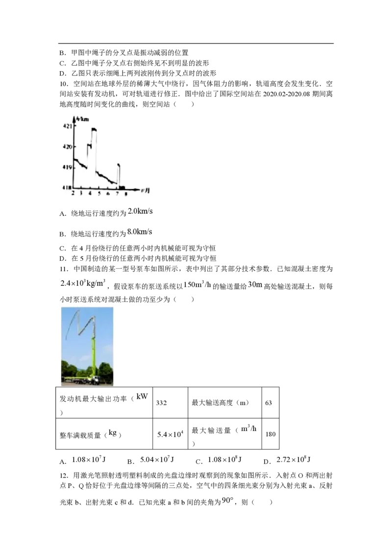 2021年浙江省高考物理6月（原卷版）_全国卷+地方卷_4.物理_1.物理高考真题试卷_2008-2020年_地方卷_浙江高考物理08-21_A4word版_PDF版（赠送）