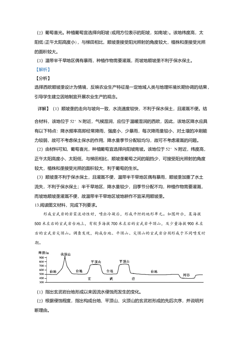 2020年全国统一高考地理试卷（新课标Ⅰ）（解析版）_全国卷+地方卷_8.地理_1.地理高考真题试卷_2008-2020年_全国卷_全国统一高考地理（新课标ⅰ）08-21_A4word版