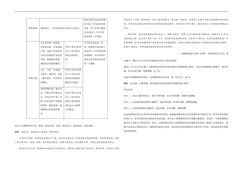 2020年高考真题历史（山东卷）（解析版）_全国卷+地方卷_7.历史_1.历史高考真题试卷_2008-2020年_地方卷_山东高考历史07-21_山东高考历史_A3版_pdf版