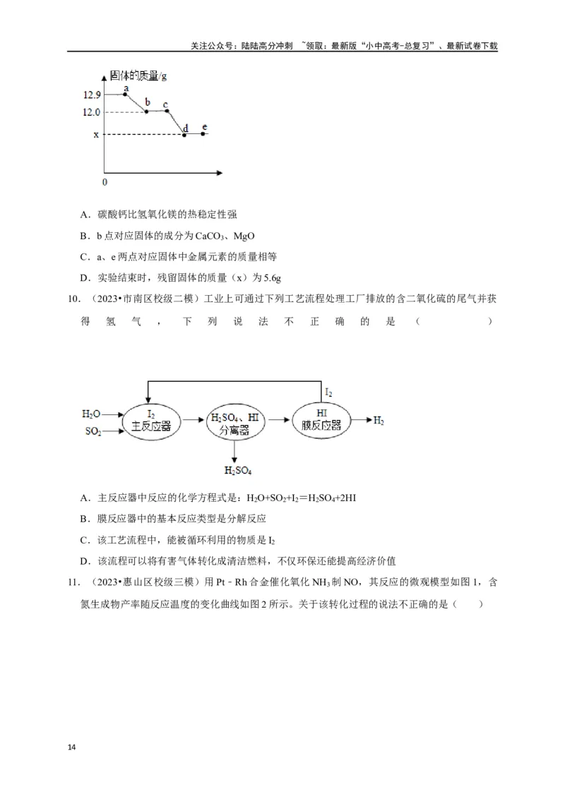 专题12盐和化肥（原卷版）_02中考总复习（2026版更新中）_05-化学-中考总复习_2024年中考复习资料_一轮复习资料_完2024年中考化学复习考点一遍过（全国通用）