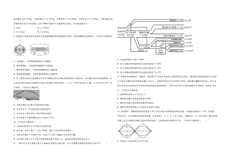 2021年浙江省高考物理1月（原卷版）_全国卷+地方卷_4.物理_1.物理高考真题试卷_2008-2020年_地方卷_浙江高考物理08-21_A3word版_原卷版（建议只打印原卷版，解析版手机对答案即可）