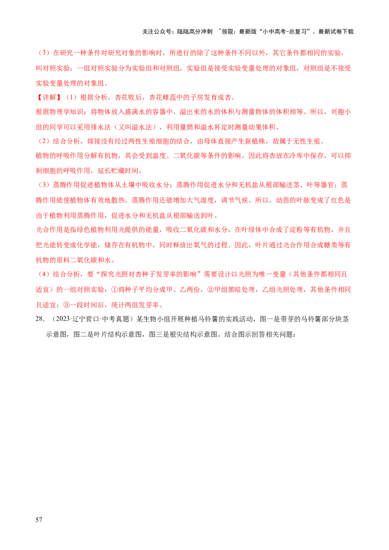 专题11生物的生殖和发育（全国通用）（解析版）_02中考总复习（2026版更新中）_08-生物-中考总复习_2026年中考复习（更新中）