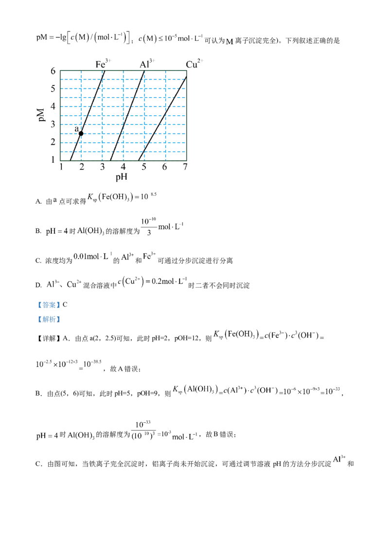 2023年高考全国甲卷化学真题（解析版）_全国卷+地方卷_5.化学_1.化学高考真题试卷_2023年高考-化学_2023年全国甲卷-化学