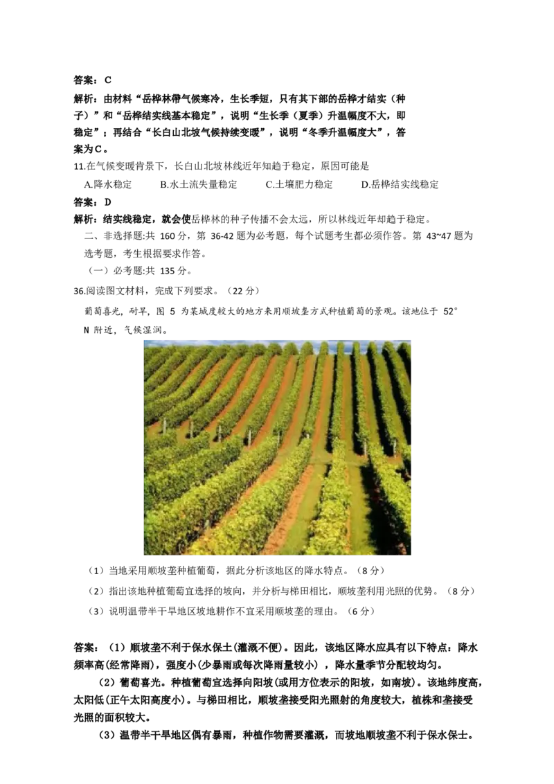 2020年高考真题全国卷1地理部分_全国卷+地方卷_8.地理_1.地理高考真题试卷_2008-2020年_地方卷_福建高考地理08-20