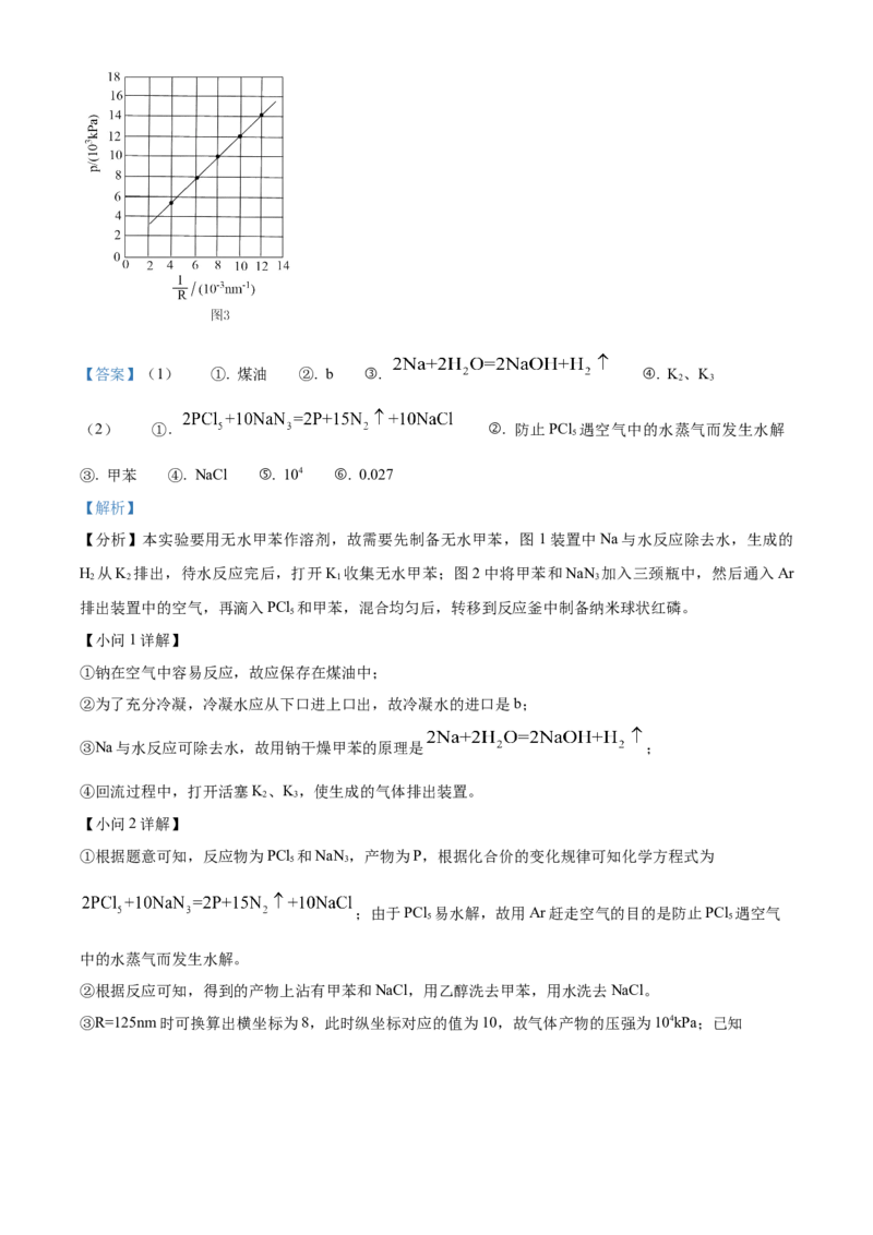 2022年重庆高考真题化学试题（解析版）_全国卷+地方卷_5.化学_1.化学高考真题试卷_2022年高考-化学_2022年新高考重庆-化学