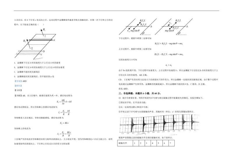 2021年高考真题物理（山东卷）（解析版）_全国卷+地方卷_4.物理_1.物理高考真题试卷_2008-2020年_地方卷_山东高考物理08-21_山东高考物理_A3版_pdf版
