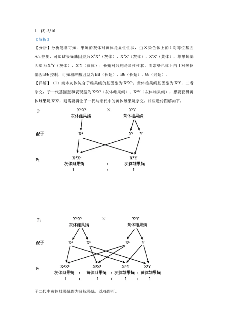 2021年全国统一高考生物试卷（新课标Ⅰ）（解析版）_全国卷+地方卷_6.生物_1.生物高考真题试卷_2008-2020年_全国卷_全国统一高考生物（新课标ⅰ）08-21_A4word版
