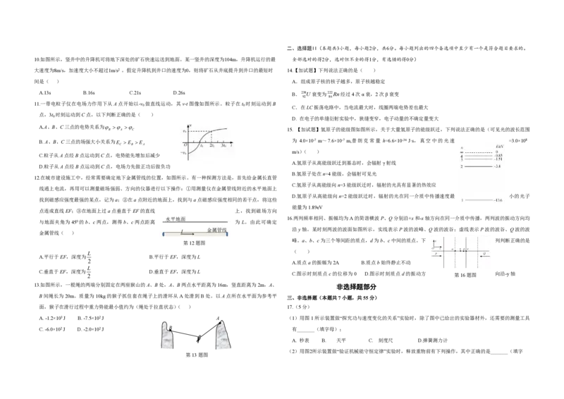 2018年浙江省高考物理4月（解析版）_全国卷+地方卷_4.物理_1.物理高考真题试卷_2008-2020年_地方卷_浙江高考物理08-21_A3word版_PDF版（赠送）