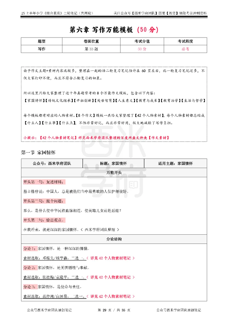 25上-小学-综合素质二轮笔记_教资备考_2026上_小学（科1+科2）_01.一轮笔记+二轮笔记+默写笔记（更新中）