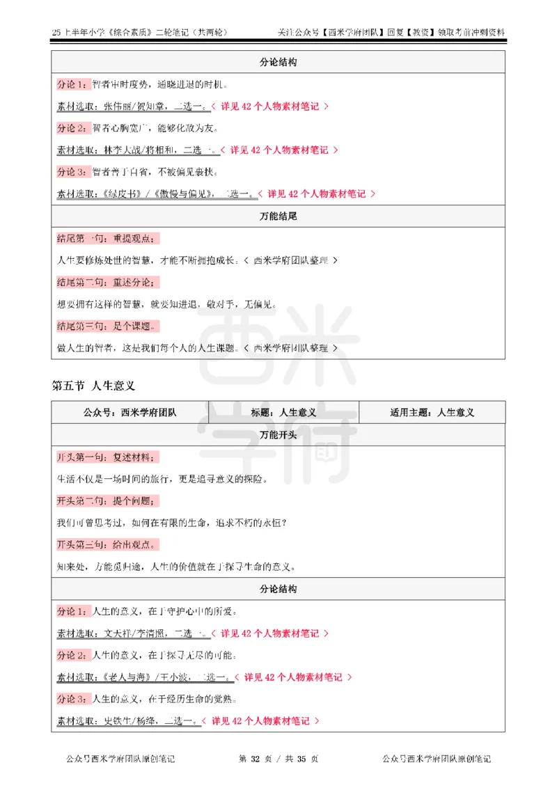 25上-小学-综合素质二轮笔记_教资备考_2026上_小学（科1+科2）_01.一轮笔记+二轮笔记+默写笔记（更新中）
