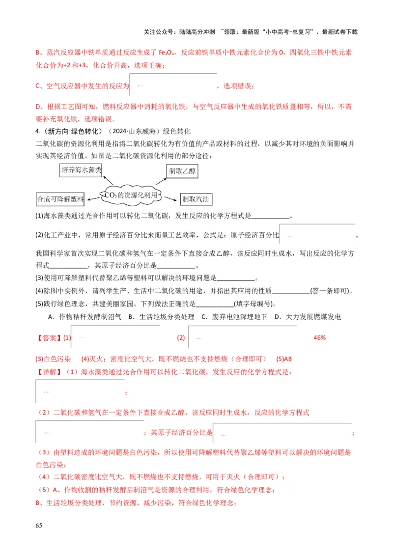 专题11质量守恒定律（解析版）_02中考总复习（2026版更新中）_05-化学-中考总复习_2025年中考复习资料_备战2025年中考化学真题题源解密