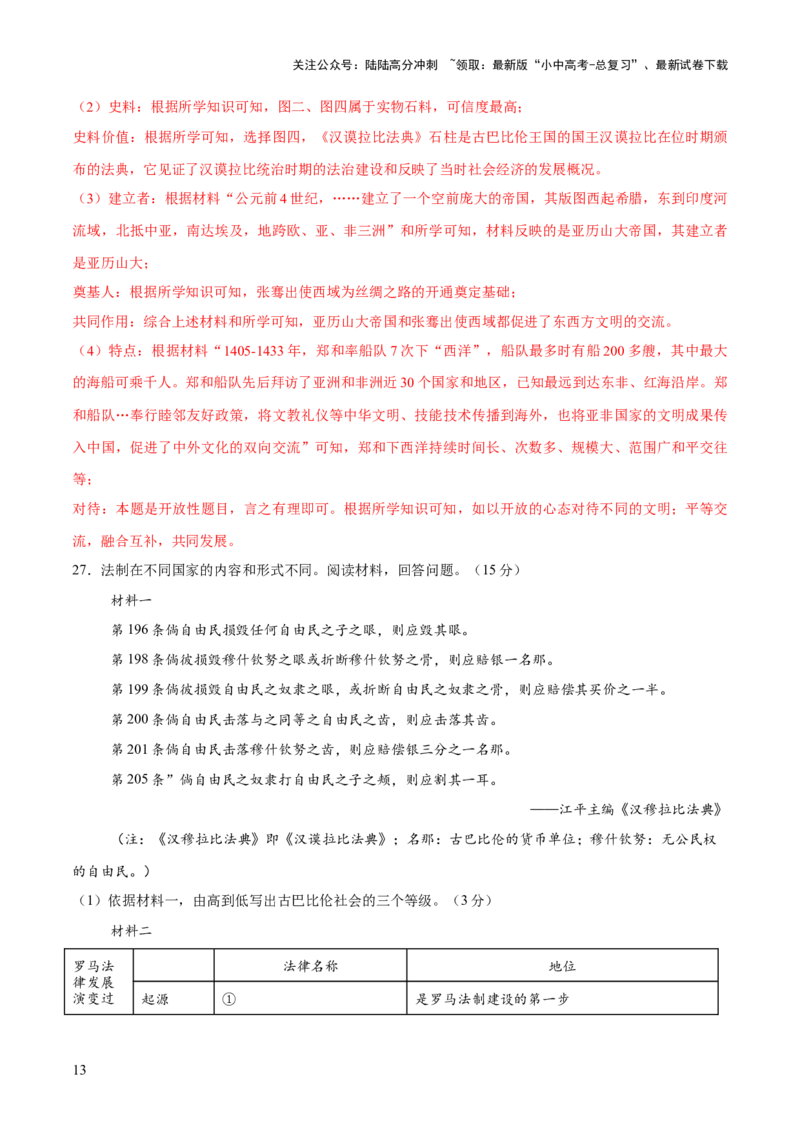 专题12文明交响：古代世界的多元之美与交流变奏（测试）（解析版）_02中考总复习（2026版更新中）_06-历史-中考总复习_2025年中考复习资料_2025中考二轮课件ppt+讲义+练习历史_测试