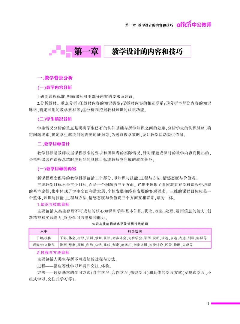 ​教学设计方法与技巧（46页）_教资备考_2026上_小学（科1+科2）_10.教学设计+人物汇总补充_教学设计内部资料模板