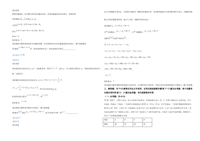 2020年广东高考（文科）数学试题及答案_全国卷+地方卷_2.数学_1.数学高考真题试卷_2008-2020年_地方卷_广东高科数学（理+文）08-22_A3Word版