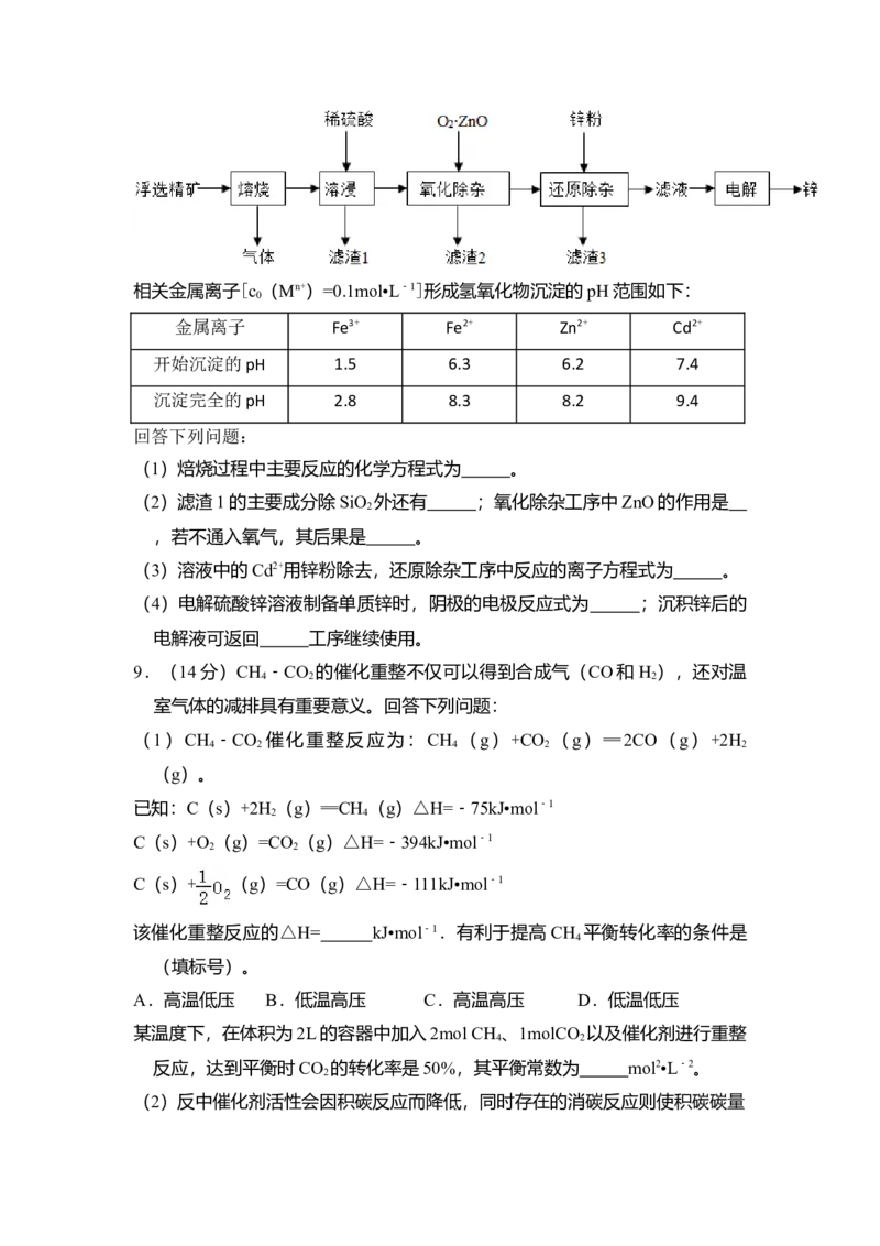 2018年全国统一高考化学试卷（新课标Ⅱ）（原卷版）_全国卷+地方卷_5.化学_1.化学高考真题试卷_2008-2020年_全国卷_全国统一高考化学（新课标ⅱ）2008-2021_A4word版