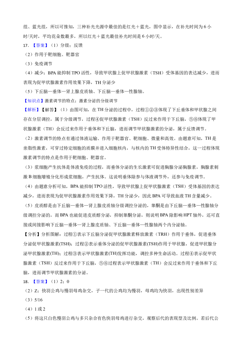 2023年新高考生物真题试卷（海南卷）（原卷版）_全国卷+地方卷_6.生物_1.生物高考真题试卷_2023年高考-生物_2023年海南自主命题