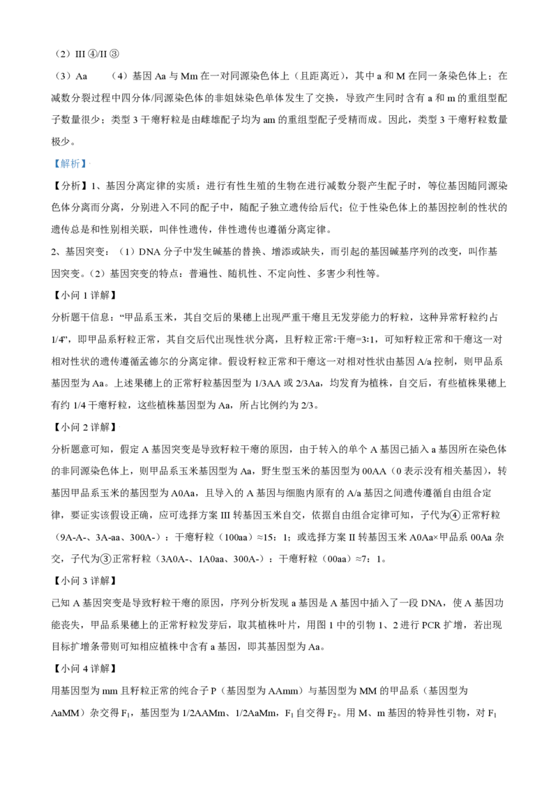 2021年北京市高考生物试卷（解析版）_全国卷+地方卷_6.生物_1.生物高考真题试卷_2008-2020年_地方卷_北京高考生物08-21_A4word版_PDF版（赠送）
