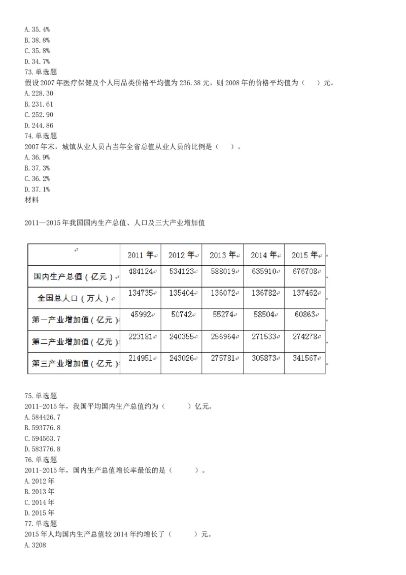 2017年5月四川凉山事业单位考试《职业能力倾向测验》题（部分）（网友回忆版）_26事业职测+综合_闲鱼2026事业单位职测+综合_职测+综合真题合集ABCDE_A类-综合管理_四川