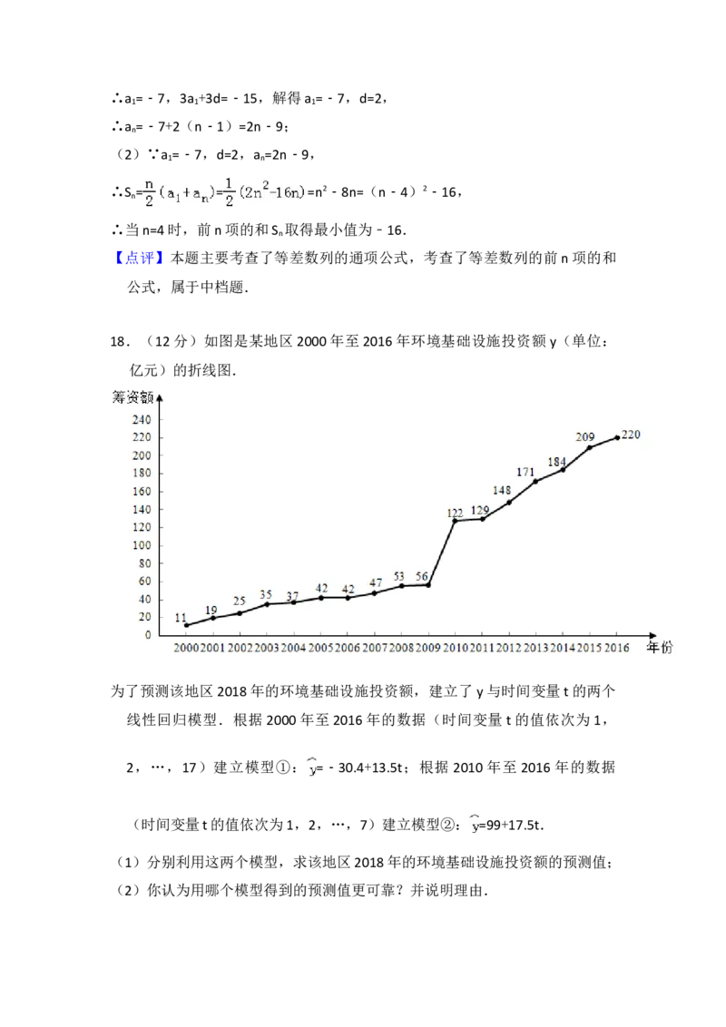 2018年全国统一高考数学试卷（文科）（新课标Ⅱ）（解析版）_全国卷+地方卷_2.数学_1.数学高考真题试卷_2008-2020年_地方卷_辽宁省高考数学08-22_数学（文科）_A4word版