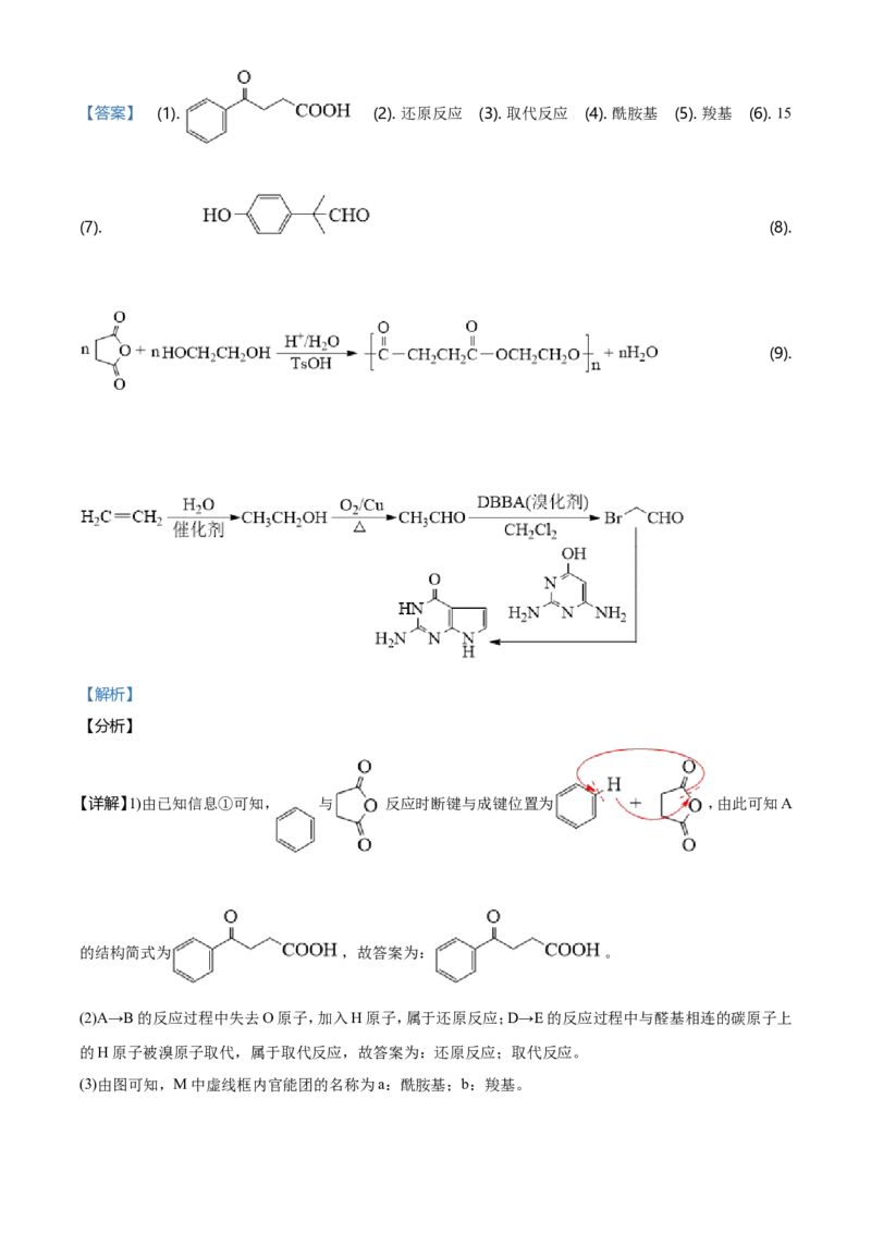 2021年湖南省普通高中学业水平选择性考试化学试题（湖南卷）（解析版）_全国卷+地方卷_5.化学_1.化学高考真题试卷_2021年高考-化学_2021年新高考湖南化学_A4Word版
