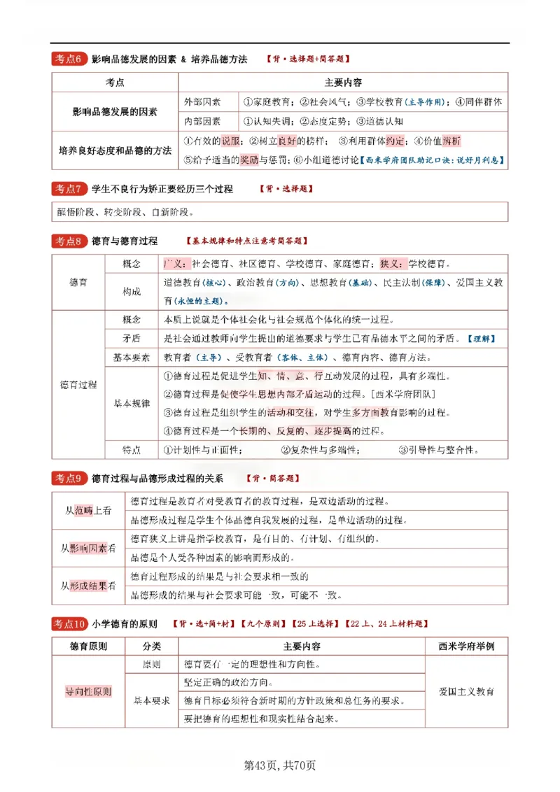 26上小学《教育知识与能力》一轮笔记_教资备考_2026上_小学（科1+科2）_01.一轮笔记+二轮笔记+默写笔记（更新中）