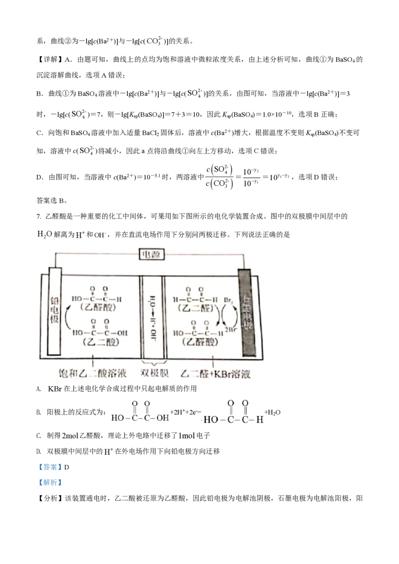 2021年全国统一高考化学试卷（新课标Ⅲ）（解析版）_全国卷+地方卷_5.化学_1.化学高考真题试卷_2008-2020年_全国卷_全国统一高考化学（新课标ⅲ）2016-2021_A4word版_PDF版赠送）