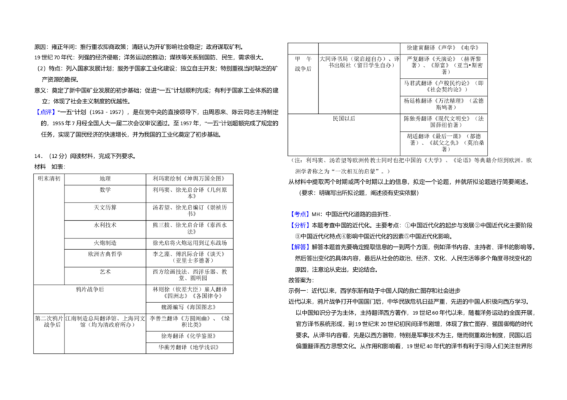 2017年全国统一高考历史试卷（新课标Ⅱ）（解析版）_全国卷+地方卷_7.历史_1.历史高考真题试卷_2008-2020年_全国卷_全国统一高考历史（新课标ⅱ）08-21_A3word版