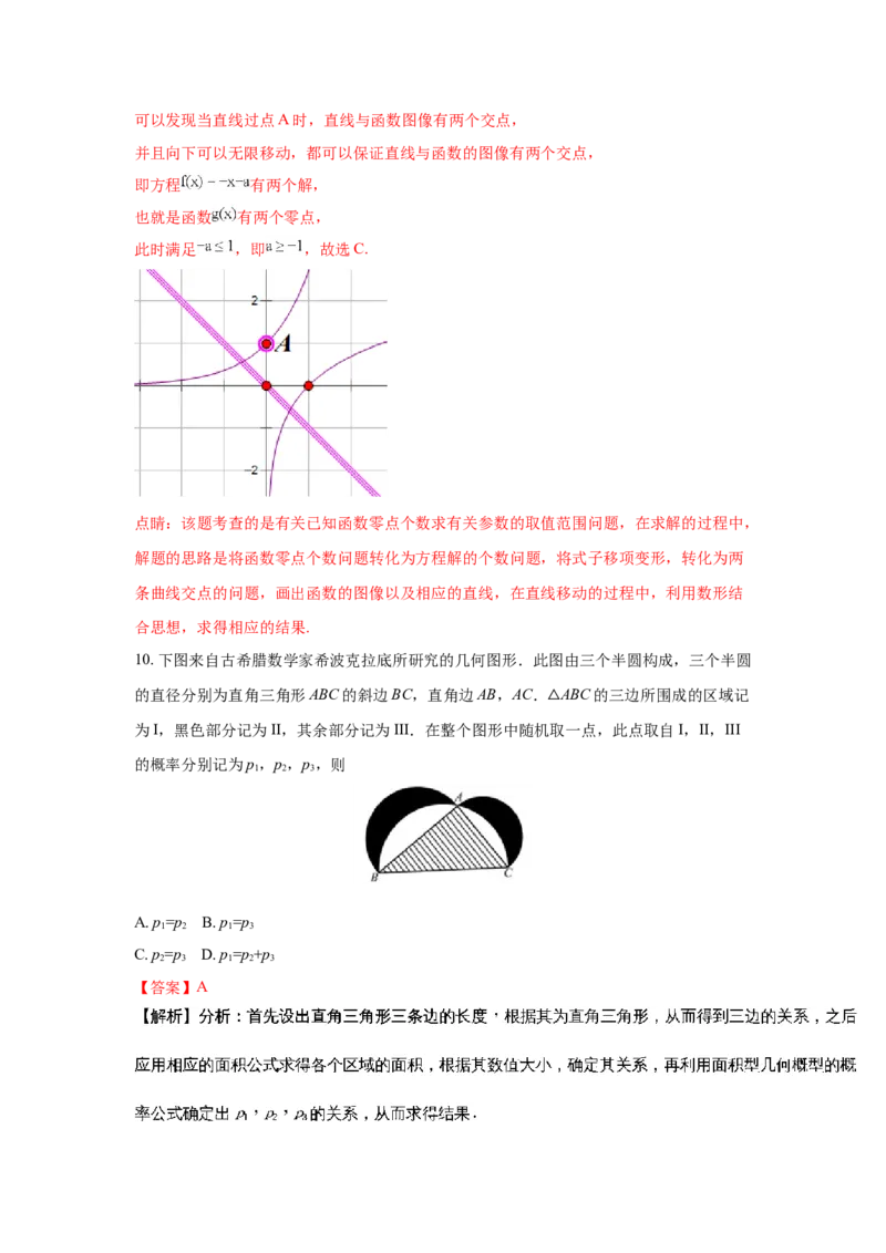 2018年江西高考理数真题及解析_全国卷+地方卷_2.数学_1.数学高考真题试卷_2008-2020年_地方卷_江西高考数学90-23