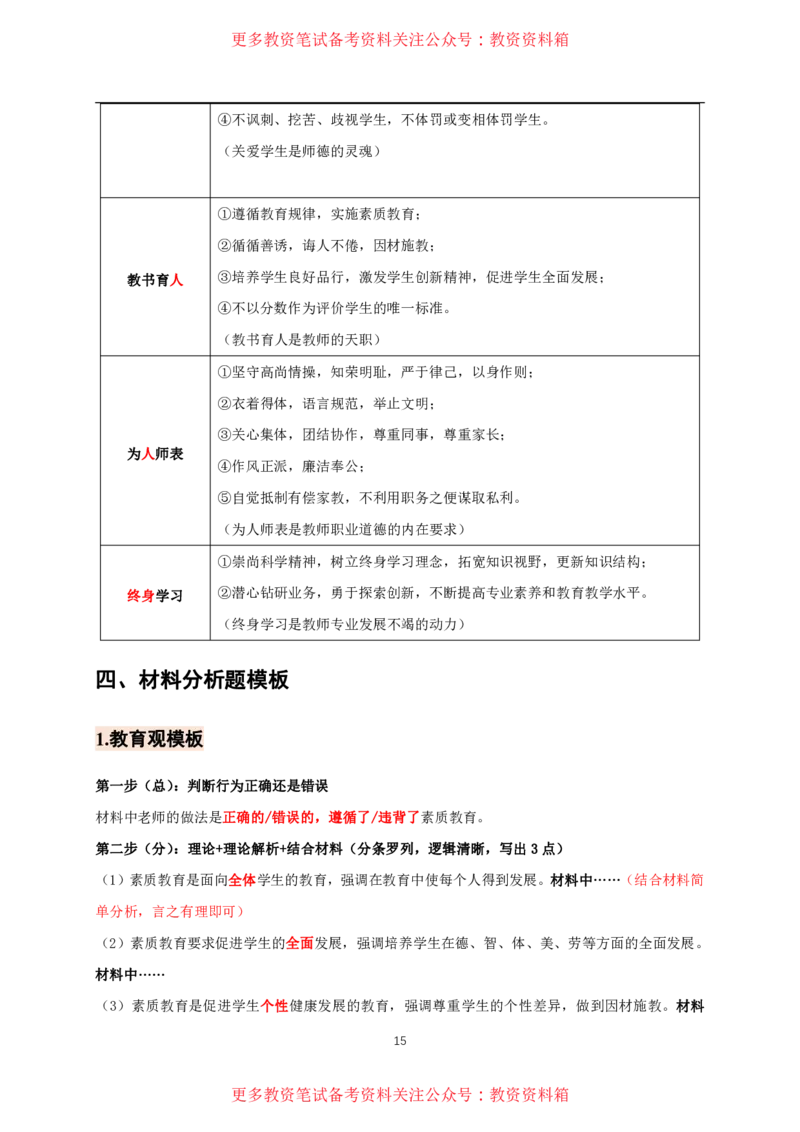 中小幼通用科一抢分包_教资备考_2026上_小学（科1+科2）_01.一轮笔记+二轮笔记+默写笔记（更新中）