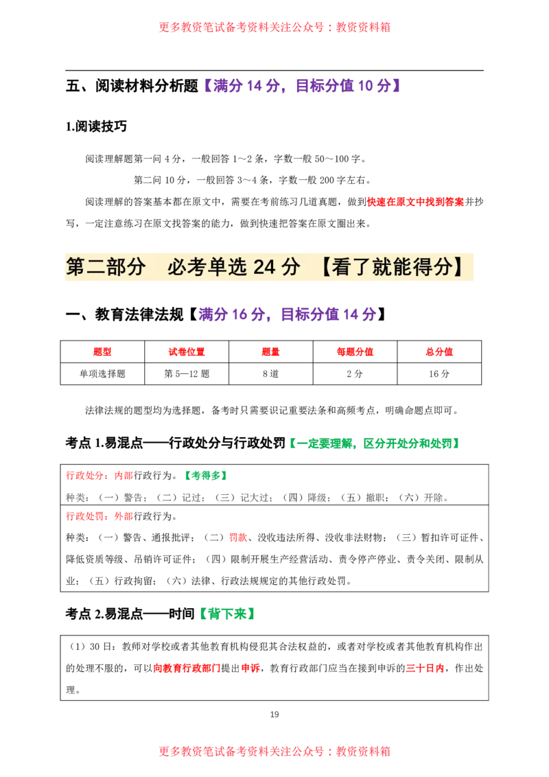 中小幼通用科一抢分包_教资备考_2026上_小学（科1+科2）_01.一轮笔记+二轮笔记+默写笔记（更新中）