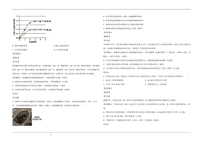 2020年北京市高考生物试卷（解析版）_全国卷+地方卷_6.生物_1.生物高考真题试卷_2008-2020年_地方卷_北京高考生物08-21_A3word版_PDF版(赠送)