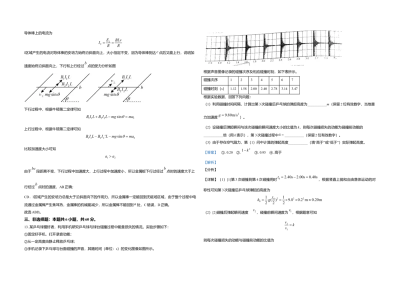 2021年高考真题物理（山东卷）（解析版）_全国卷+地方卷_4.物理_1.物理高考真题试卷_2008-2020年_地方卷_山东高考物理08-21_山东高考物理_A3版