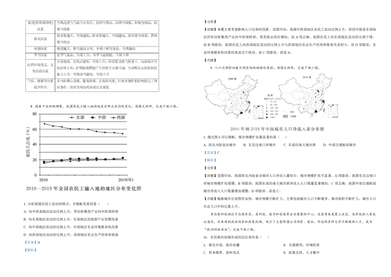 2021年天津市高考地理试卷解析版_全国卷+地方卷_8.地理_1.地理高考真题试卷_2008-2020年_地方卷_天津高考地理08-21_A3word版_PDF版（赠送）